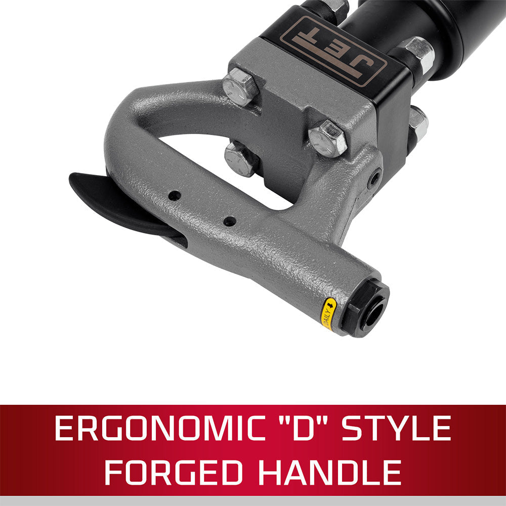 JET JCT-3620A 3" Stroke Round Shank 4-Bolt Pneumatic Chipping Hammer (D Handle) - JT9-550620