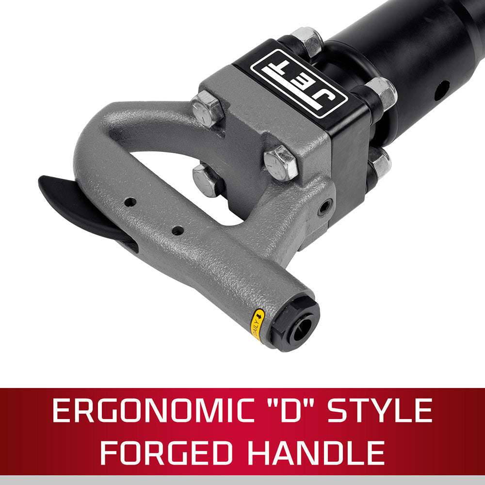 JET JCT-3621 3" Stroke Hex Shank 4-Bolt Pneumatic Chipping Hammer (D Handle) - JT9-550621
