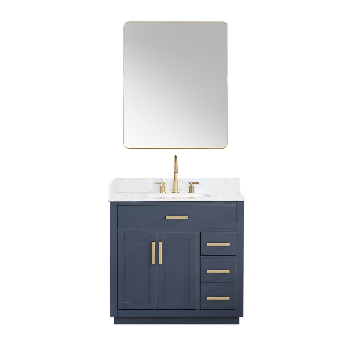 Altair Designs Gavino 36" single vanity with top - 557036-LB-GW-NM Price