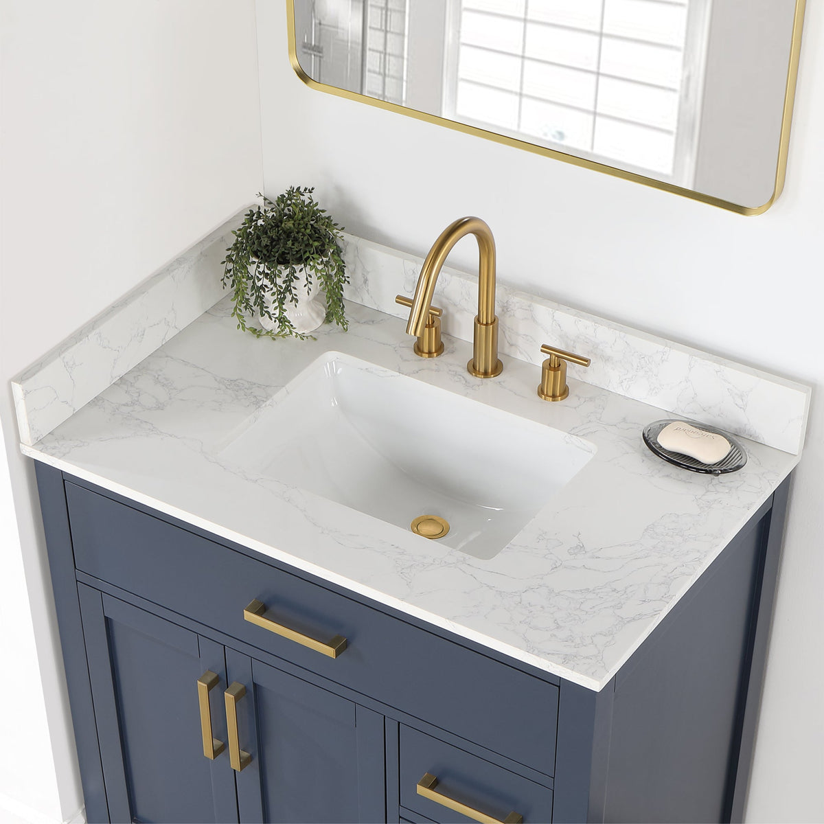 Altair Designs Gavino 36" single vanity with top - 557036-LB-GW-NM Price