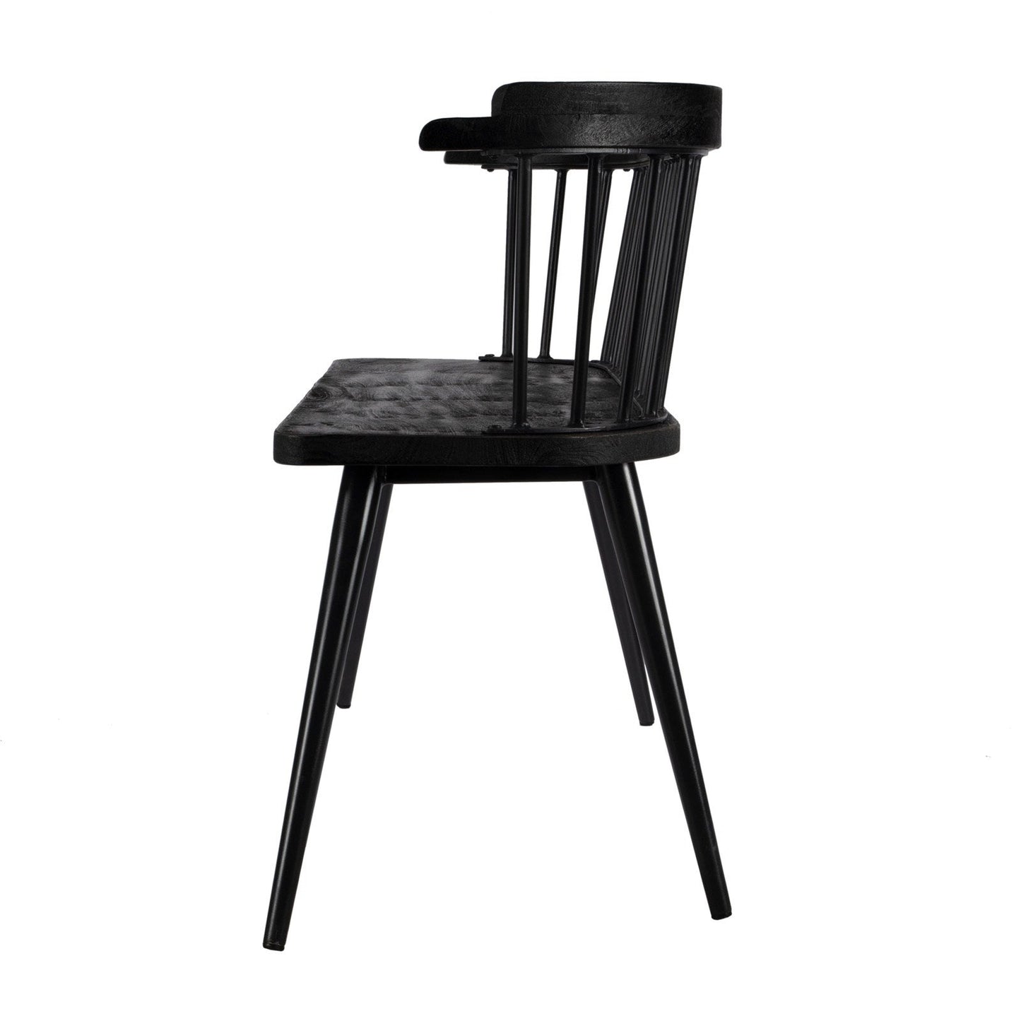 Butler Specialty Company Tempe Mango Wood Spindle Back  51.25""W Bench, Black  - 5615295