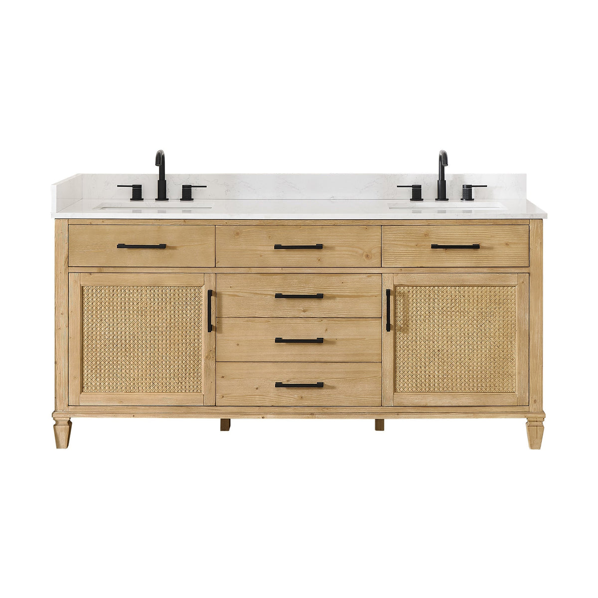 Altair Designs Salome 36"/48"/60"/72"/84" single/double vanity with top - 571036-WF-GW-NM
