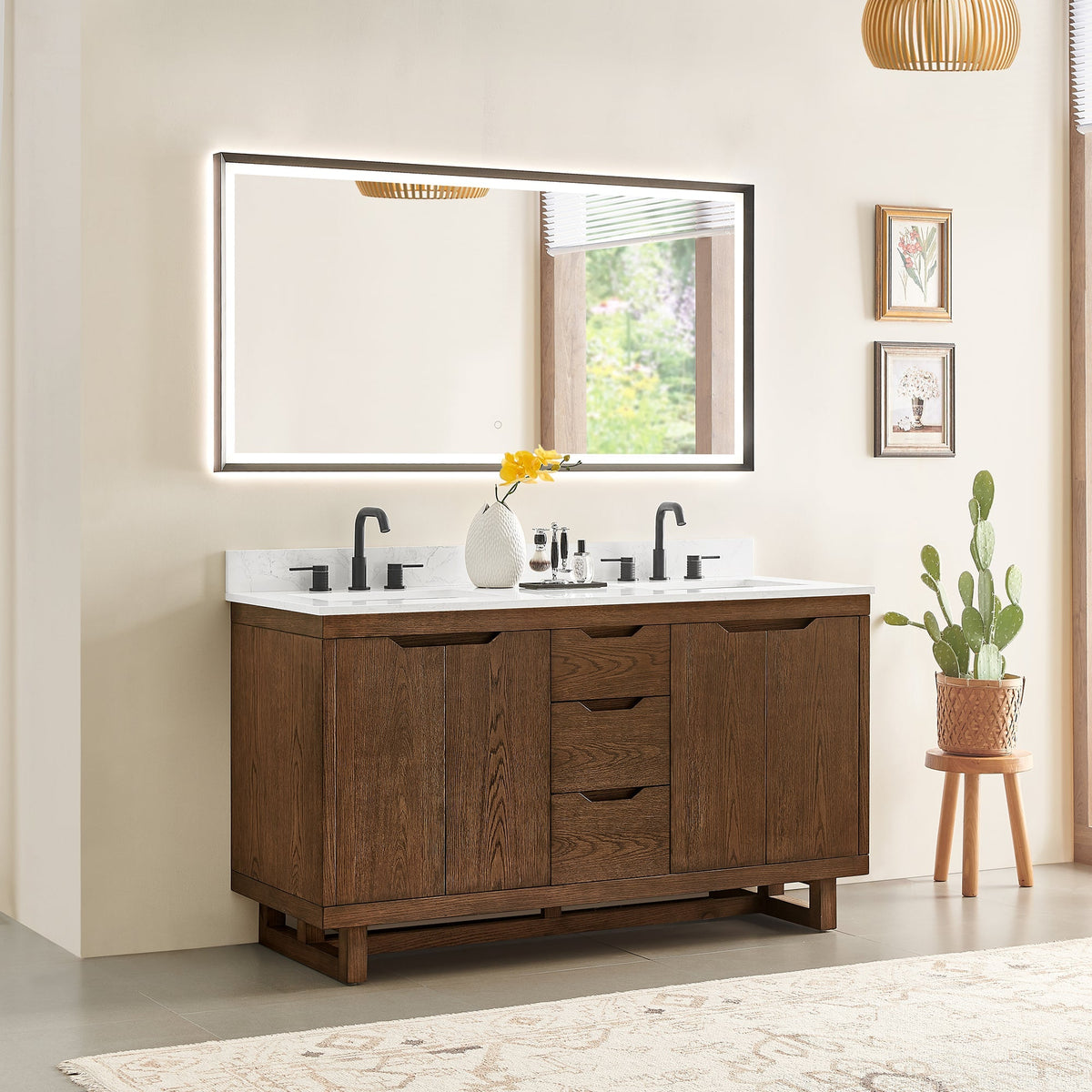 Altair Designs Mowry 36"/48"/60"/72" single/double vanity with top - 573036-BK-GW-NM Price