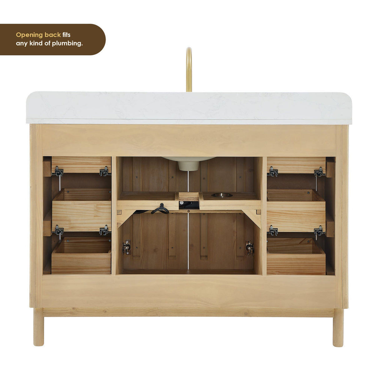 Altair Designs Sierra 48" single vanity with top - 575048-WL-GW-NM Price