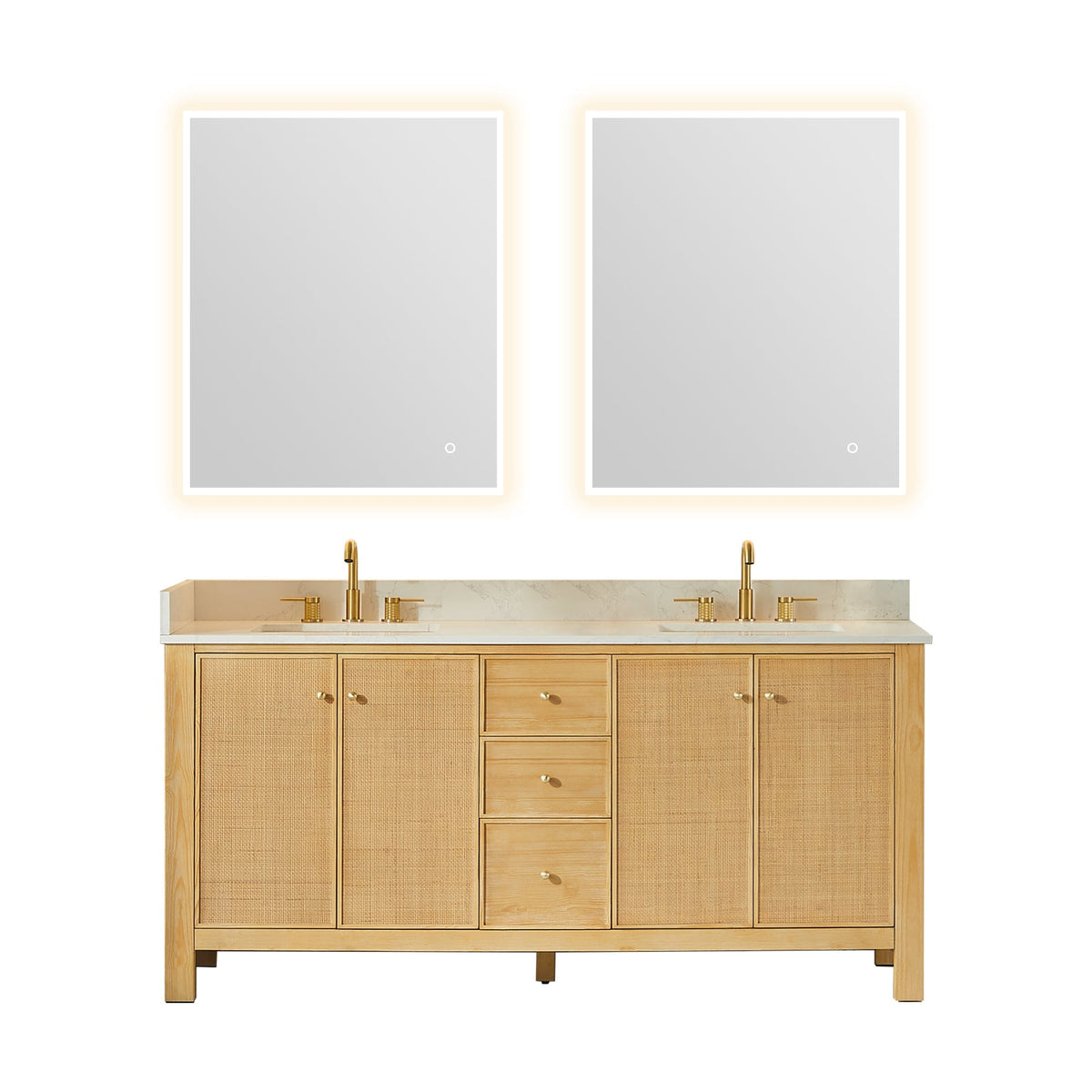 Altair Designs Cedar 36"/48"/60"/72" single/double vanity with top - 576036-NW-GW-NM