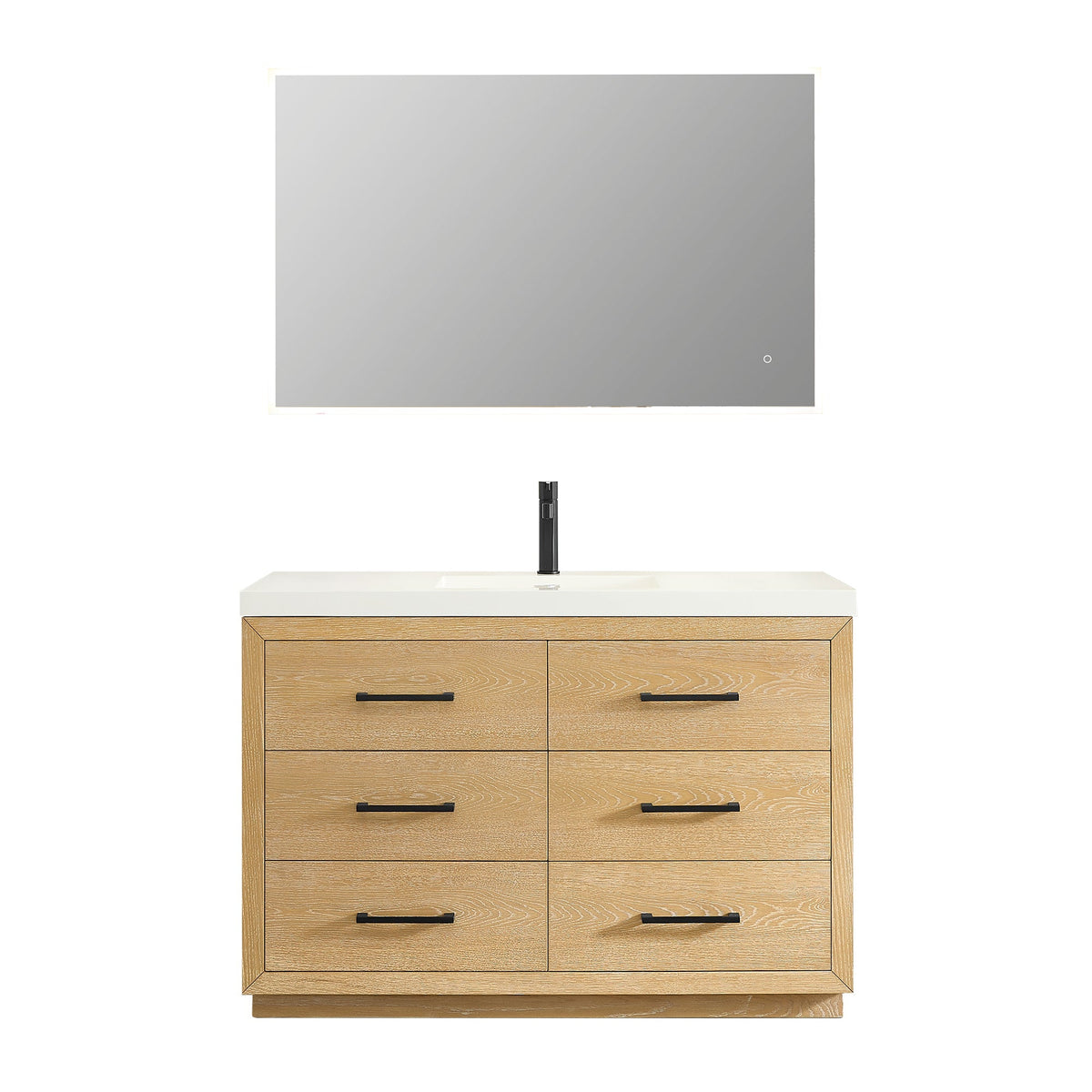 Altair Designs Sigrid 36"/48"/60"/72" single/double vanity with top - 579036-WO-WH-NM