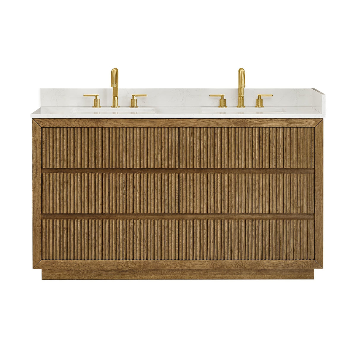 Altair Designs Navan 30"/36"/48"/60"/72" single/double vanity with top - 588030-WB-GW-NM
