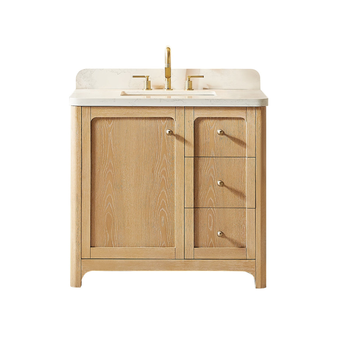 Altair Designs Milner 36"/48"/60"/72" single/double vanity with top - 591036-BA-GW-NM