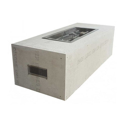 60″ x 24″ Rectangle Ready to Finish Fire Pit Package (36″ Pan) - U60X24/36x14-NG/ML