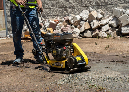 Stark USA 7.0hp Walk-Behind Vibratory Plate Compactor Rammer 212cc EPA Engine - KIT61003