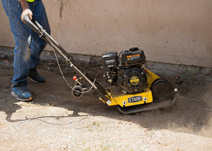 Stark USA 7.0hp Walk-Behind Vibratory Plate Compactor Rammer 212cc EPA Engine - KIT61003