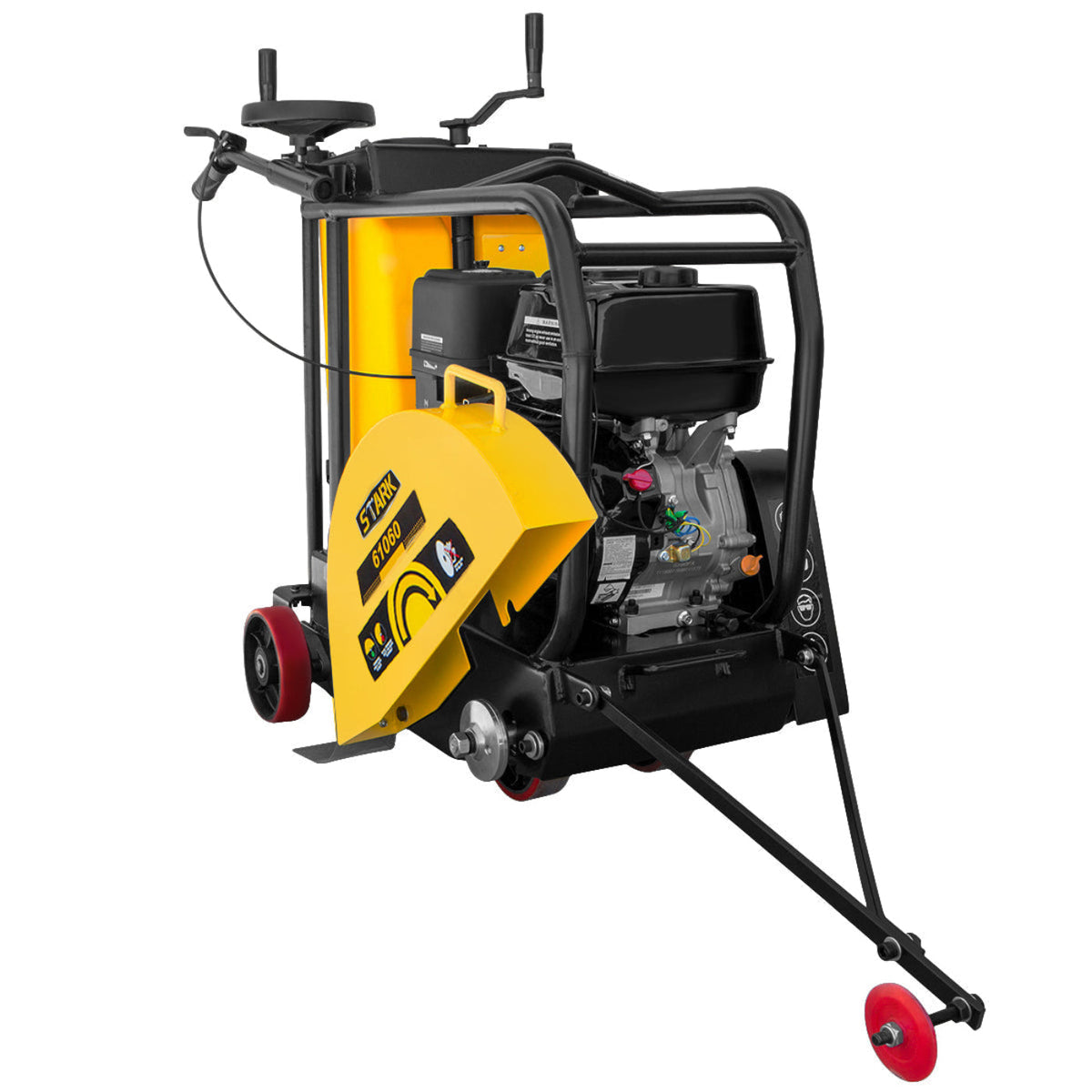 Stark USA 13HP Walk Behind Concrete Floor Cut Off Saw 18" Blade w/ Water Tank - 61060