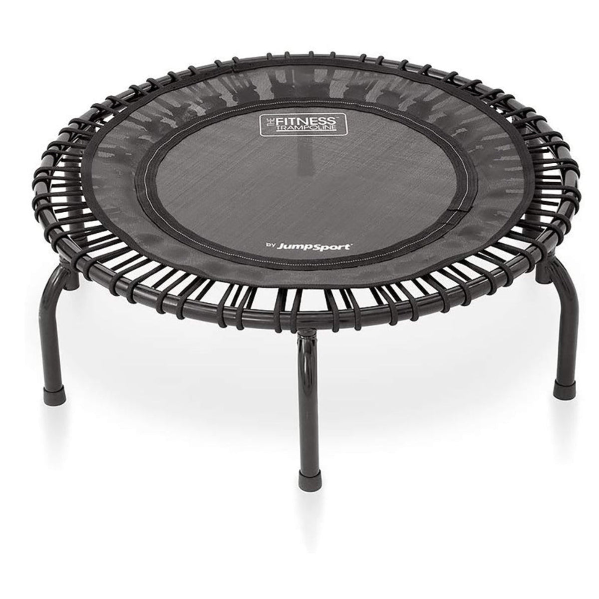Disc-O-Bed JumpSport 220 Fitness Rebounder Mini Trampoline & Handle Bar Accessory, Black - 250093