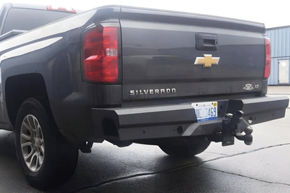 Steelcraft Chevy Silverado 2500/3500 2007-2013 Elevation Rear Bumper Fine Texture Black - 65-20400