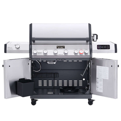 Monument Grills Eminence 605 Series | 6 Burner Advanced Propane Gas Grill in Stainless Steel (Natural Gas Convertible) - E605