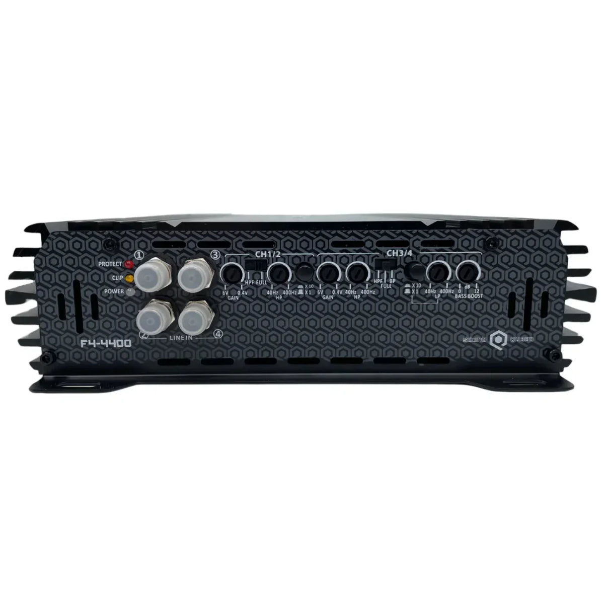 SoundQubed 4400 Watt F4-4400 Full Bridge 4 Channel Amplifier - SQ-F4-4400