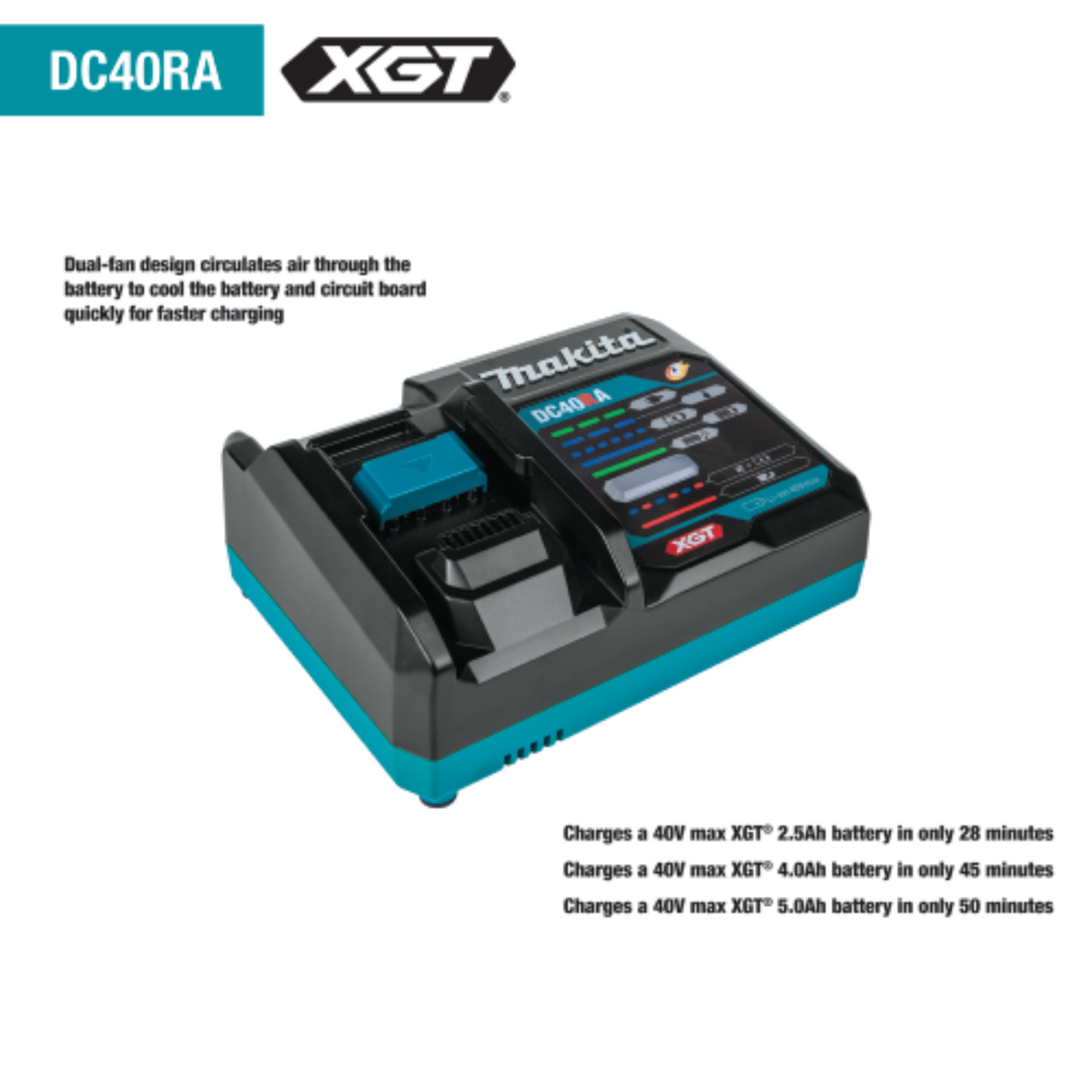 Makita 40V max XGT Brushless Cordless 4‑Speed High‑Torque 1/2" Sq. Drive Impact Wrench Kit w/ Friction Ring Anvil  - GWT02D