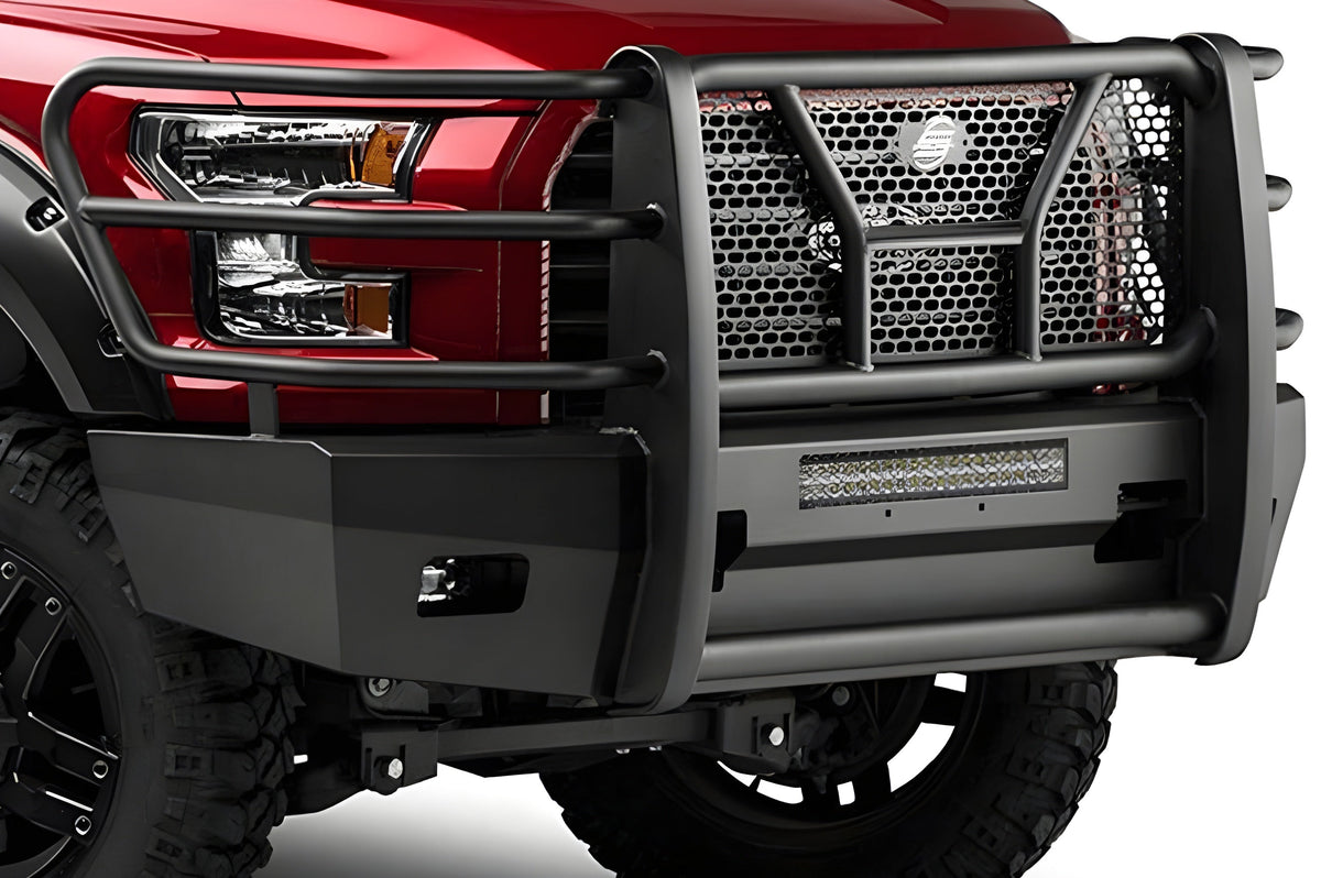 Steelcraft Elevation HD Front Bumper Ford F150 2015-2017 Supports Front Emblem Camera & Adaptive Cruise Control - 60-11410CC