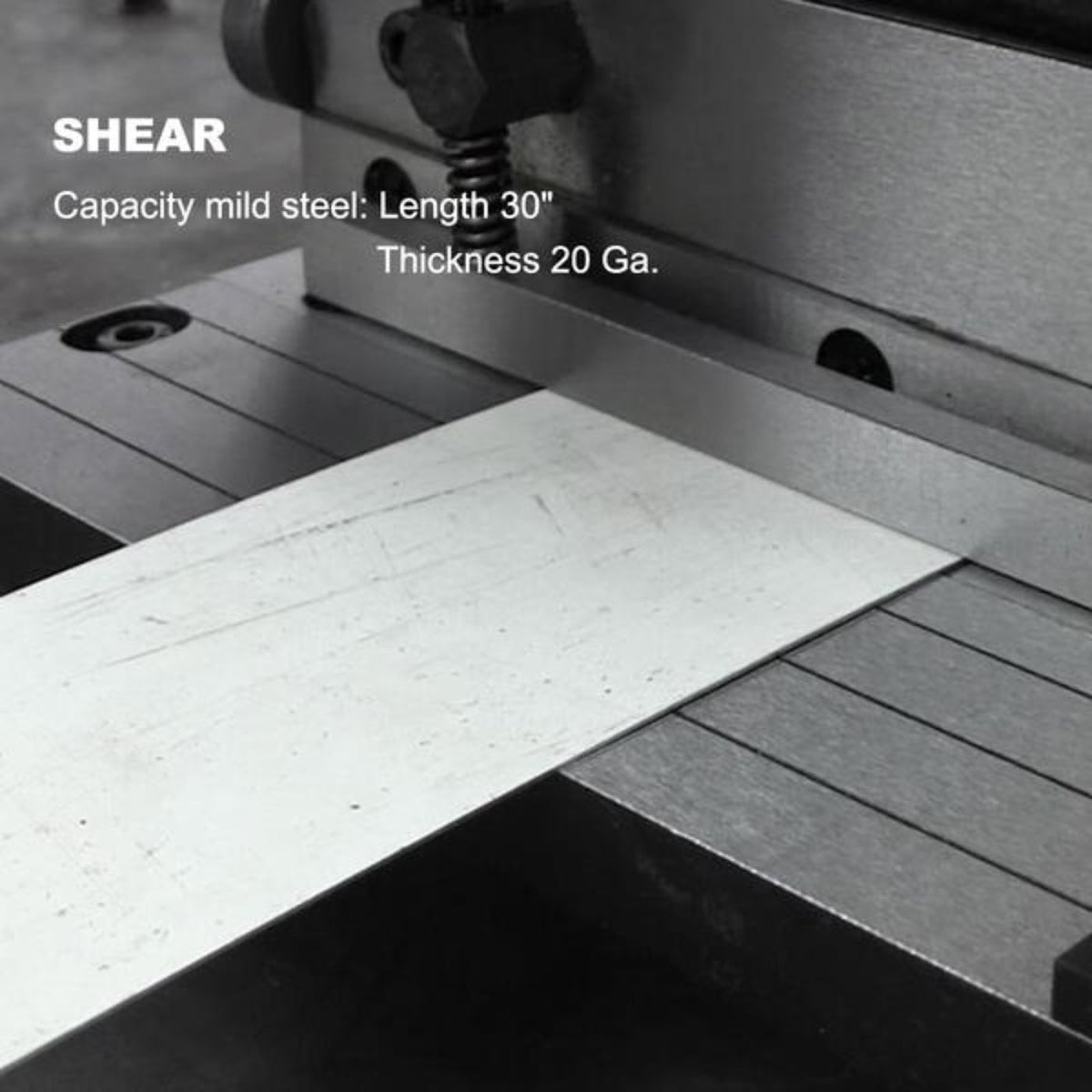 KAKA Industrial Sheet Metal Brake, 30 inch Shear and Slip Roll Combo 3-in-1 | 20-Gauge Capacity Heavy Duty Bending Machine with Back Gauge and Segment Fingers for Metal Fabrication - 171003