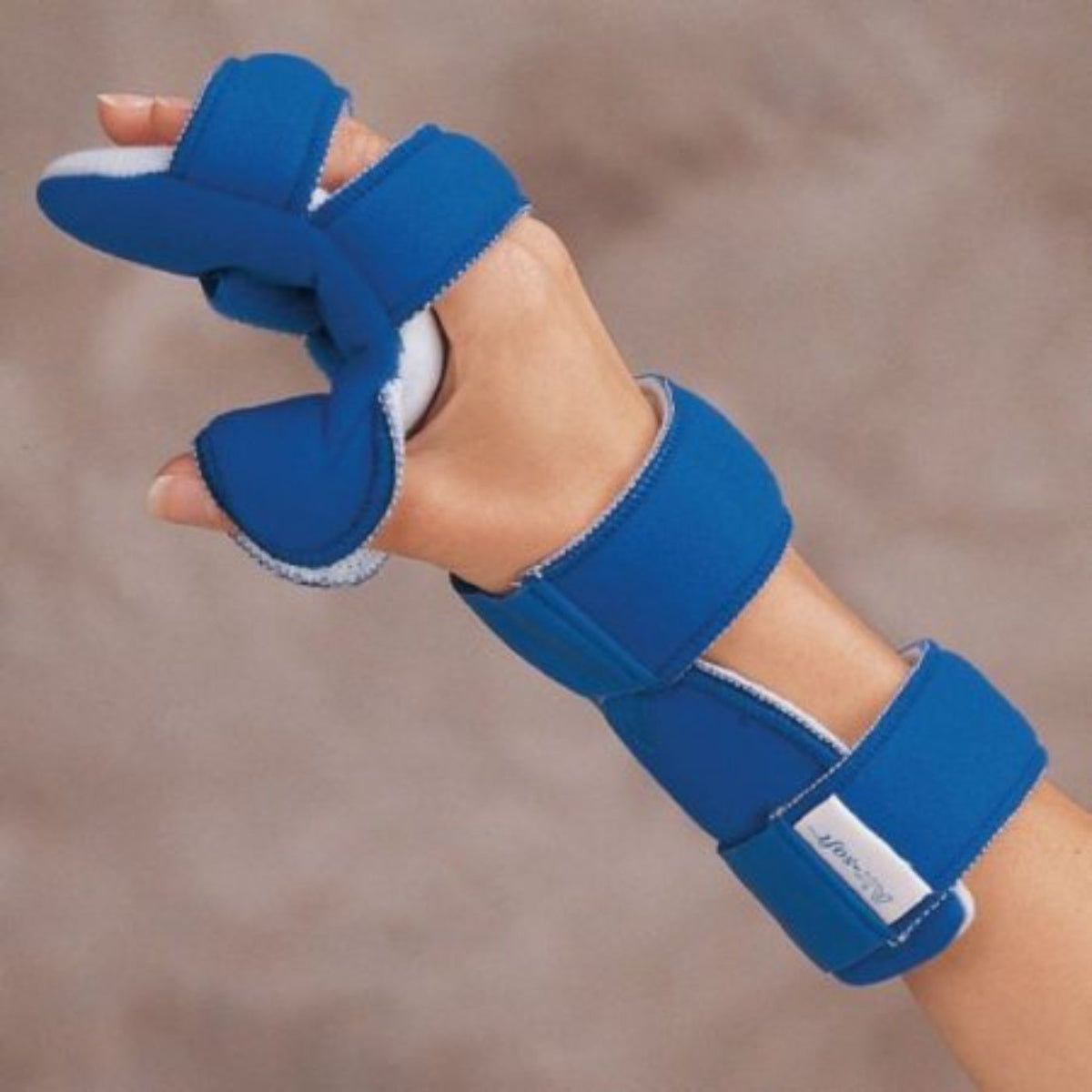 Patterson MedicalAir Soft - Resting Hand Splint Aluminum / Fabric Right Hand Blue Large - 55462306