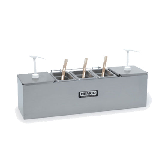 Nemco 88100-CB-2 Roll-A-Grill Condiment Station