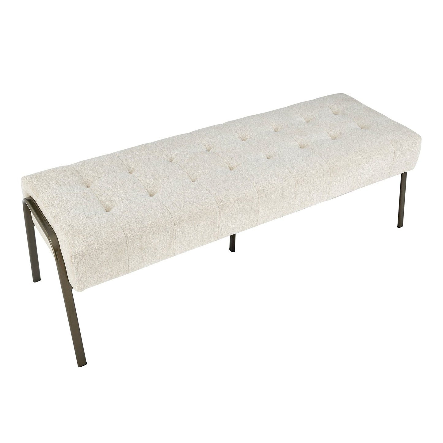 New Pacific Direct Venturi Fabric Tufted Bench -  9900081-567
