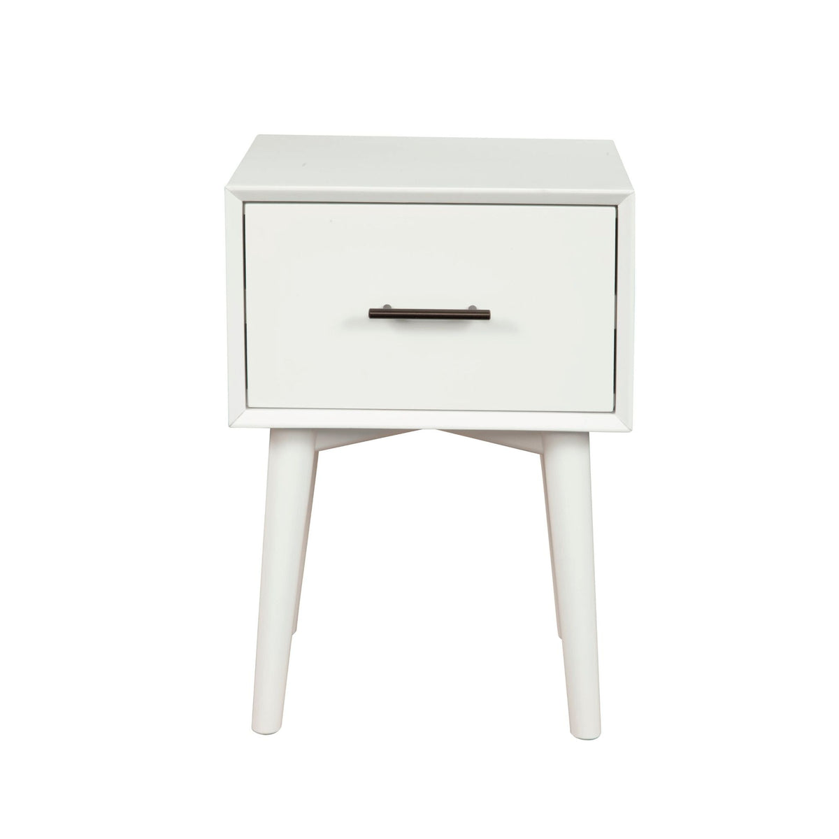 Alpine Flynn End Table, White - 966-W-62