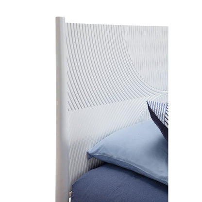 Alpine Tranquility Queen Panel Bed, White - 1867-01Q