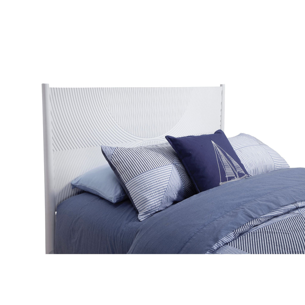 Alpine Tranquility Standard King Panel Bed, White - 1867-07EK