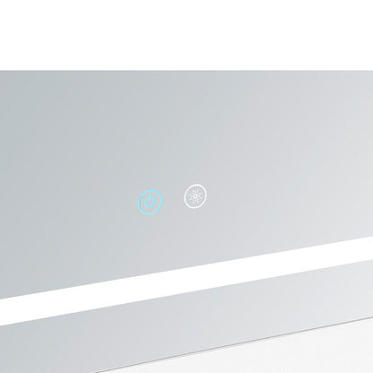 Aquadom Daytona  24" x 36" Rectangle  Ultra-Slim Frame LED Lighted Bathroom Mirror With Defogger - D-2436-N