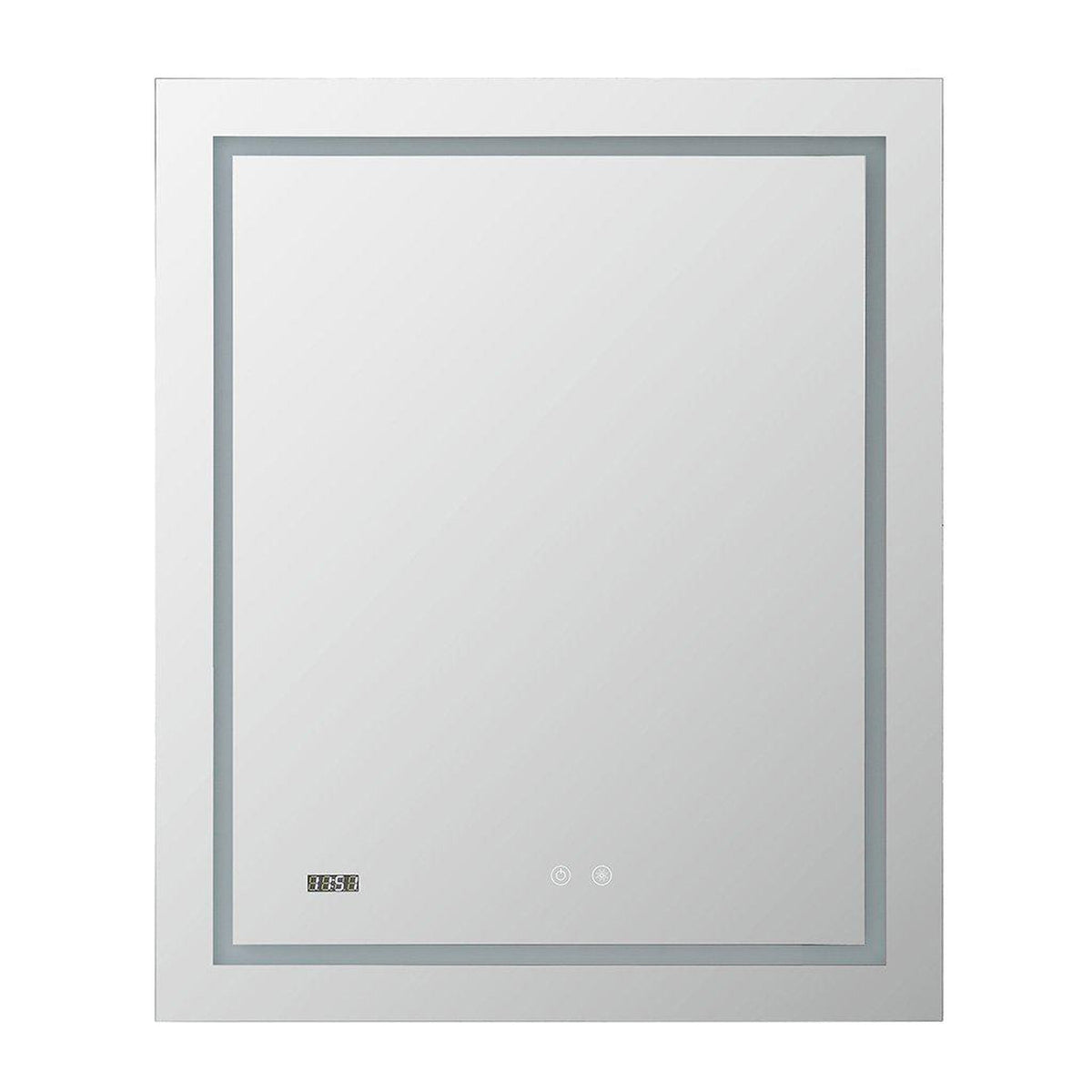 Aquadom Daytona  24" x 30" Rectangle Ultra-Slim Framed LED Lighted Bathroom Mirror With Defogger - D-2430-N