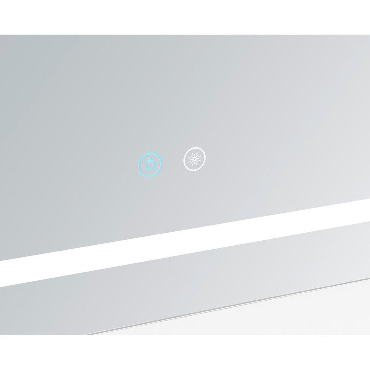 Aquadom Daytona 30" x 40" Rectangle Ultra-Slim Frame LED Lighted Bathroom Mirror With Defogger - D-3040-N