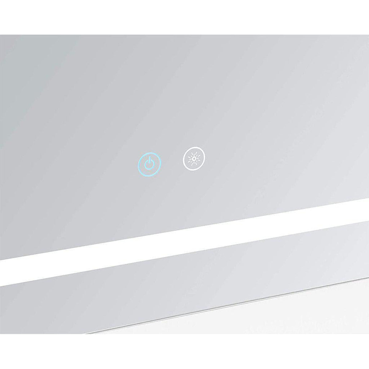 Aquadom Daytona 36" x 36" Square Ultra-Slim Frame LED Lighted Bathroom Mirror With Defogger - D-3636-N