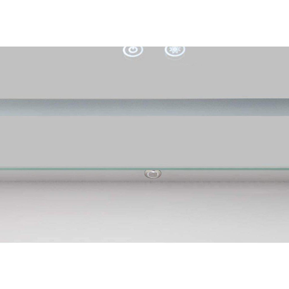 Aquadom Daytona 36" x 36" Square Ultra-Slim Frame LED Lighted Bathroom Mirror With Defogger - D-3636-N