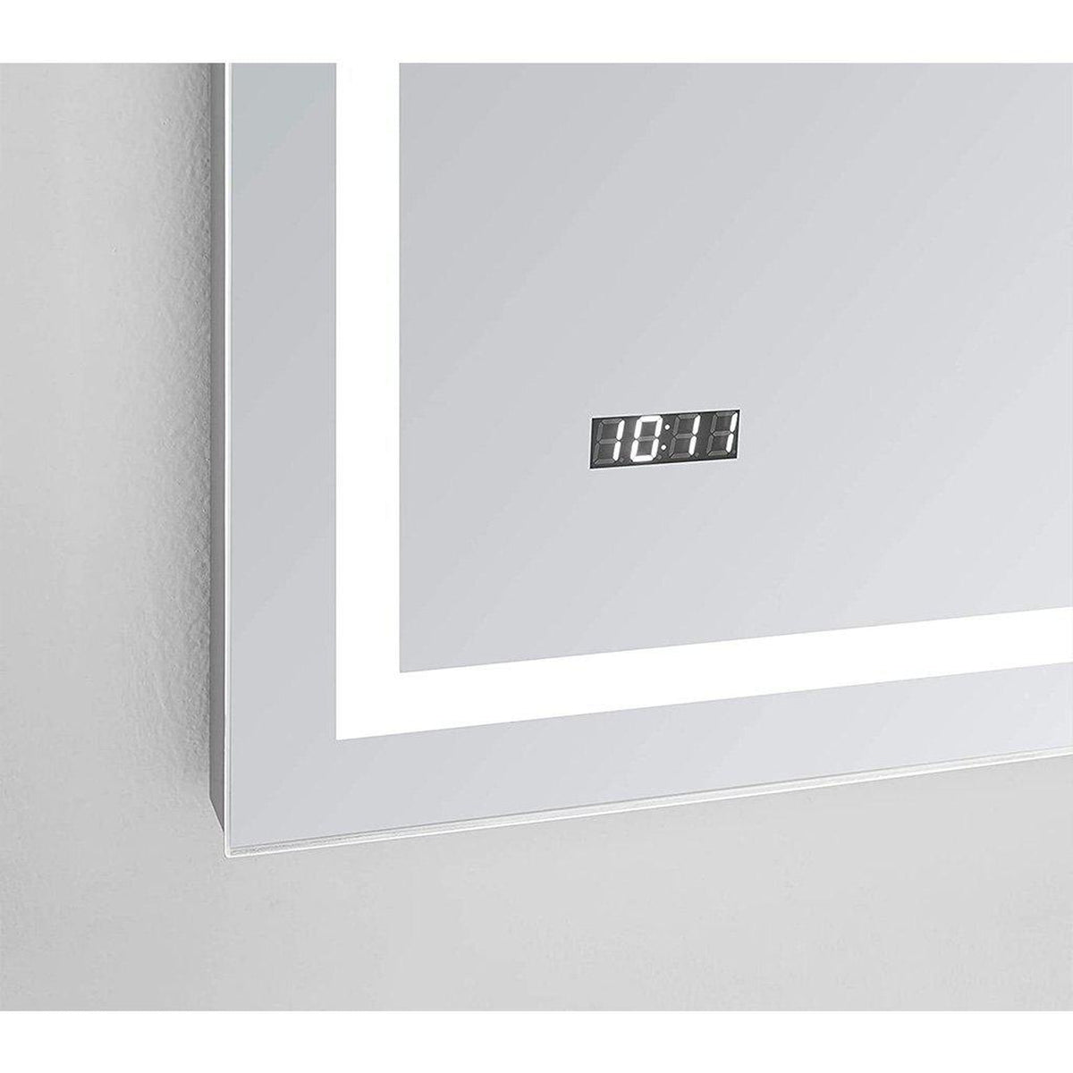 Aquadom Daytona 48" x 36" Rectangle  Ultra-Slim Frame LED Lighted Bathroom Mirror With Defogger - D-4836-N
