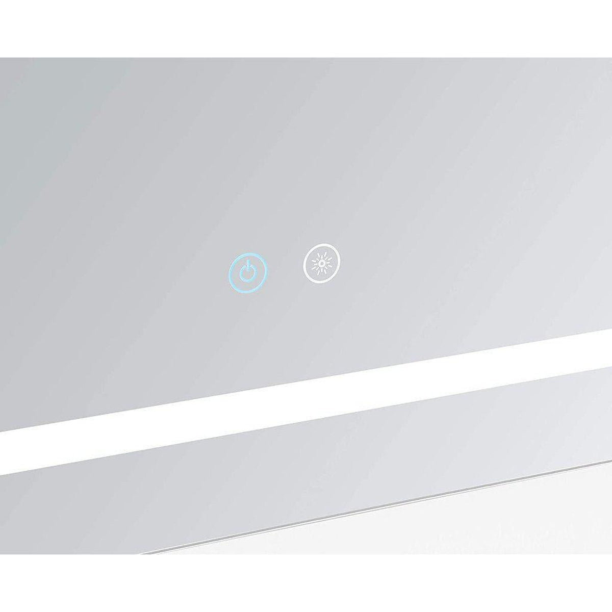 Aquadom Daytona 48" x 36" Rectangle  Ultra-Slim Frame LED Lighted Bathroom Mirror With Defogger - D-4836-N