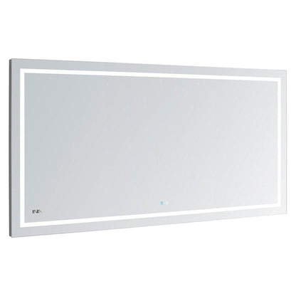 Aquadom Daytona 72" X 36" Rectangle Ultra-Slim Frame LED Lighted Bathroom Mirror With Defogger - D-7236