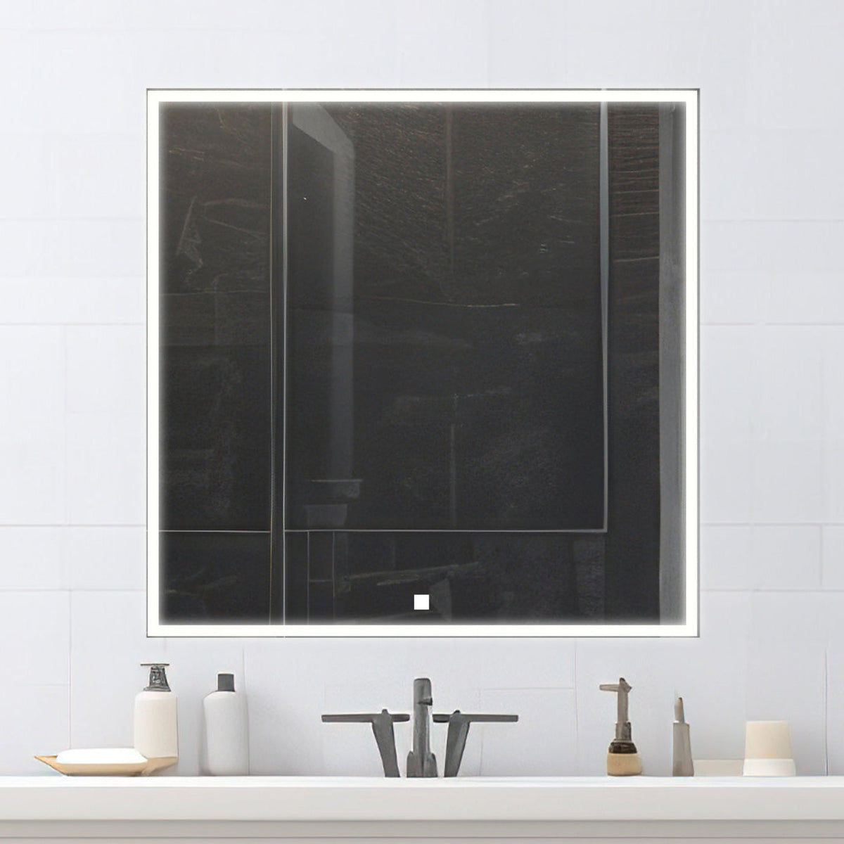 Aquadom Edge 30" x 32" LED Lighted Mirror  - E-3032-N