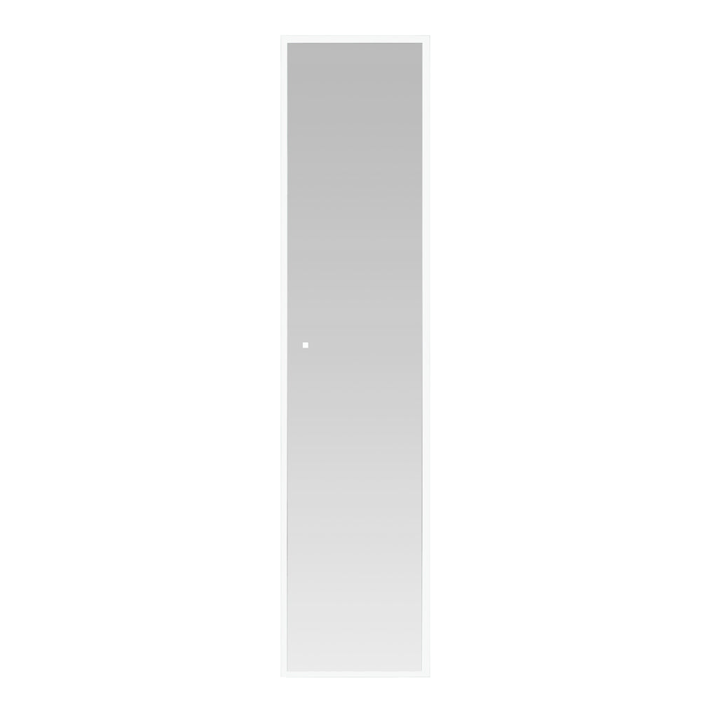 Aquadom Edge Royale 15" x 70" Left Hinged Medicine Cabinet With Lighting, Defogger, Integrated LED 3X Magnifying Mirror, 8mm Clear Adjustable Glass Shelves and Electrical Outlet With USB - ER-1570L-N
