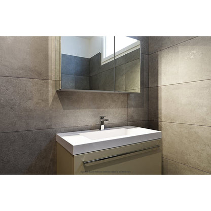Aquadom Royale 24" x 40" Rectangle Recessed or Surface Mount Single Door Bathroom Medicine Cabinet - R-2440