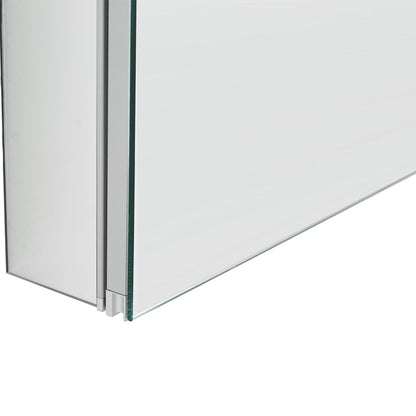 Aquadom Royale 30" x 30" Square Recessed or Surface Mount Bi-View Door Bathroom Medicine Cabinet - R-3030E