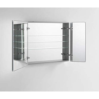 Aquadom Royale 48" x 30" Rectangle Recessed or Surface Mount Bi-View Bathroom Medicine Cabinet - R-4830E