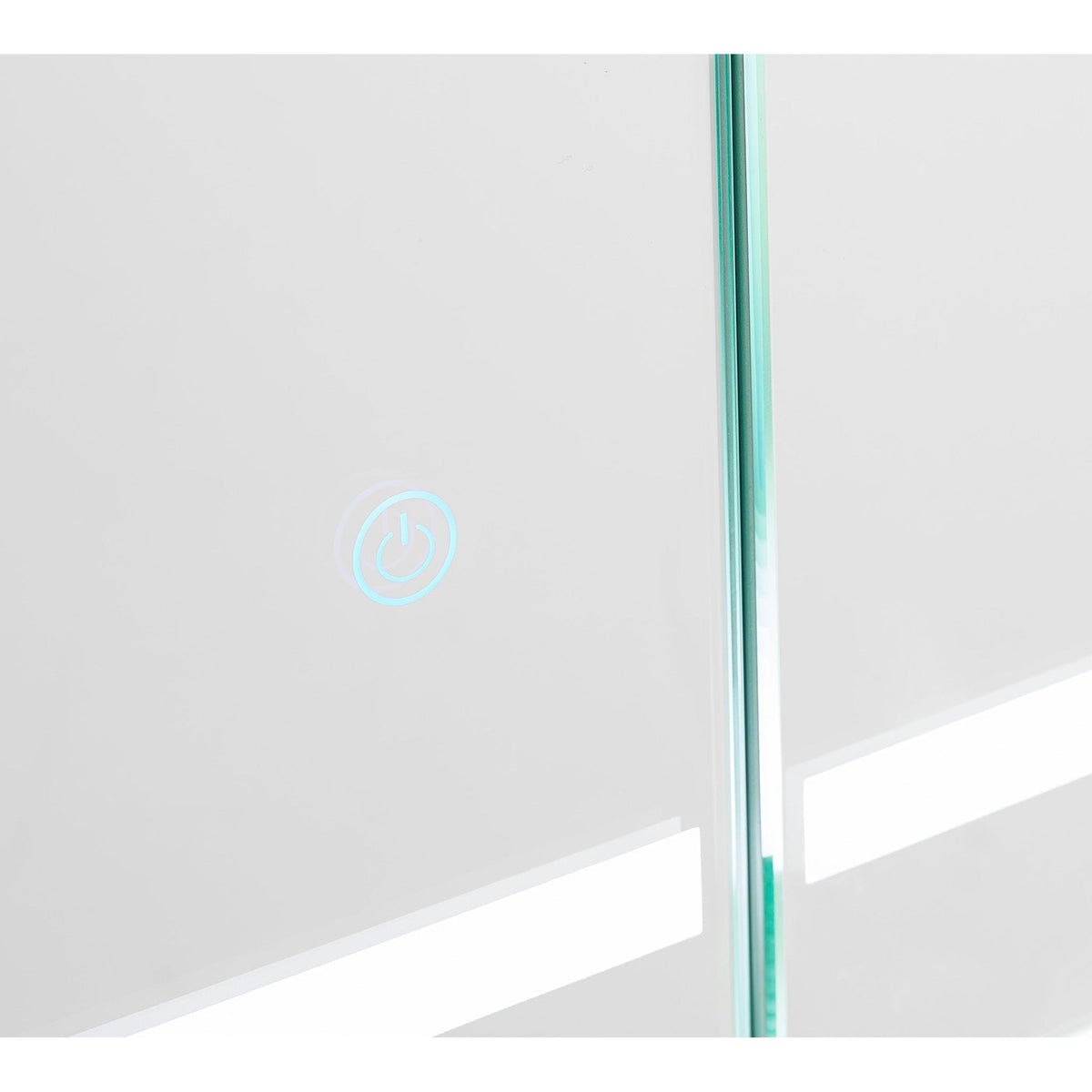 Aquadom Royale Basic Q 30" x 30" Single View Right Hinged Recessed or Surface Mount Medicine Cabinet With LED Lighting, Touch Screen Button, Dimmer - RBQ-3030-N
