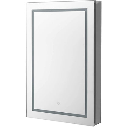 Aquadom Royale Plus 48" x 30" Extra Depth Rectangle Recessed or Surface Mount Single View LED Lighted Bathroom Medicine Cabinet With Defogger, Electrical Outlet, Magnifying Mirror - RPX-4830-6