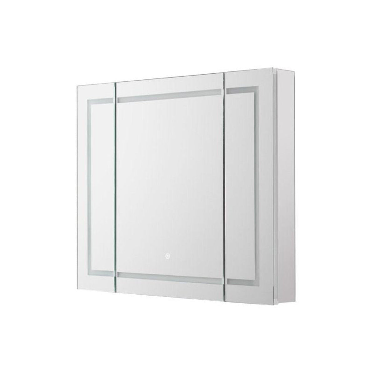 Aquadom Royale Plus 48" x 36" Triple-Door LED Lighted Medicine Cabinet With Defogger, Integrated LED 3X Magnifying Mirror and Electrical Outlet With USB - RP3-4836-N