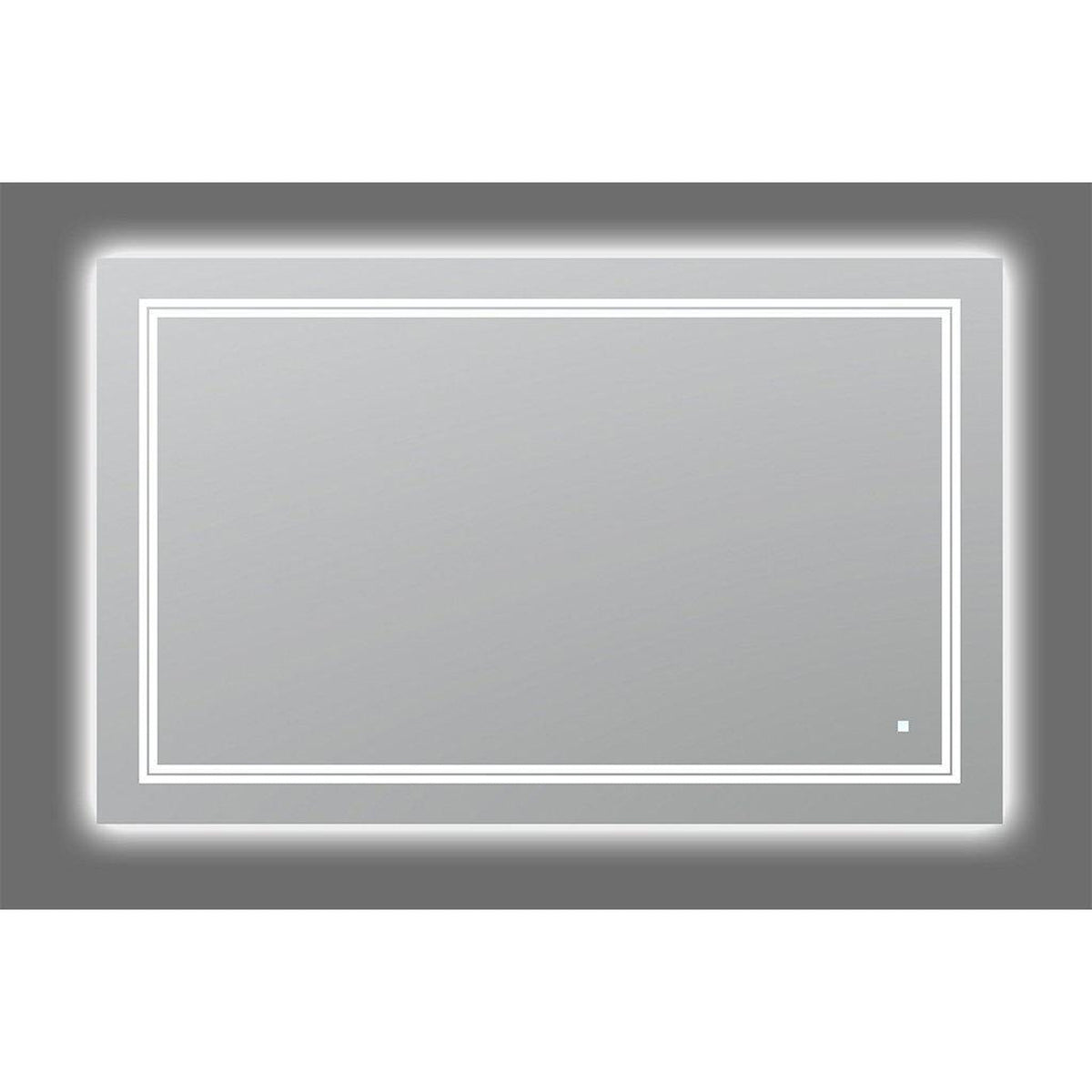 Aquadom SOHO 48" x 30" Rectangular Ultra-Slim Frame LED Lighted Bathroom Mirror With Defogger - S-4830-N
