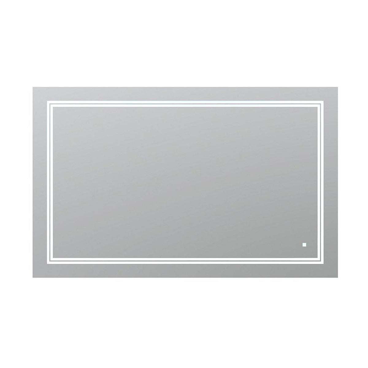 Aquadom SOHO 60" x 36" Rectangular Ultra-Slim Frame LED Lighted Bathroom Mirror With Defogger - S-6036-N