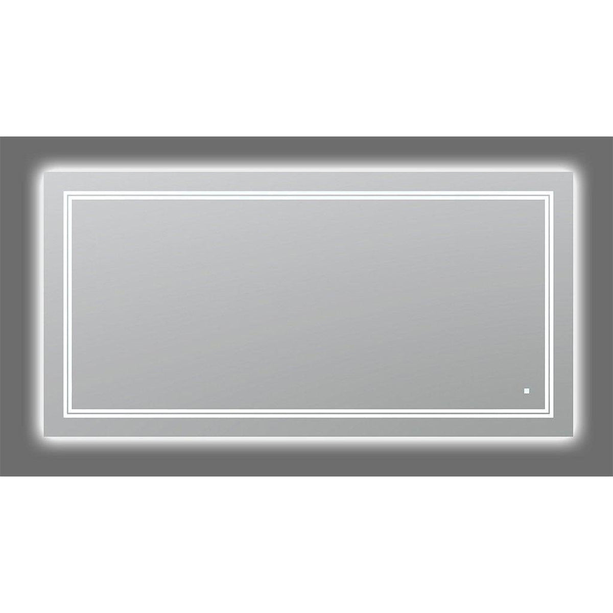 Aquadom SOHO 60" x 30" Rectangular Ultra-Slim Frame LED Lighted Bathroom Mirror With Defogger - S-6030-N