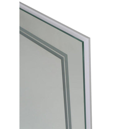 Aquadom SOHO 72" x 36" Rectangular Ultra-Slim Frame LED Lighted Bathroom Mirror With Defogger - S-7236-N