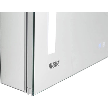 Aquadom Signature Royale Bi-View 48" x 30" Rectangular Medicine Cabinet With Lighting, Defogger, Integrated LED 3X Magnifying Mirror And Electrical Outlet with USB - SR-4830-N
